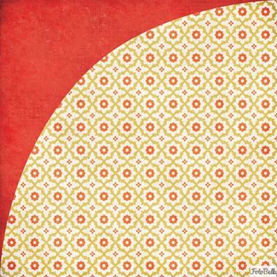 Basic Grey - Spice Market - Paprika 12 x 12 paper (Sold in packs of 25)