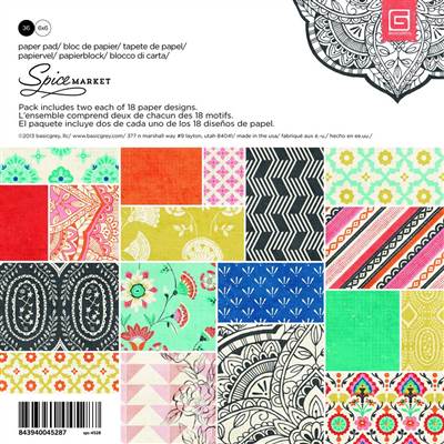 Basic Grey - Spice Market - Paper Pad (Sold in packs of 3)