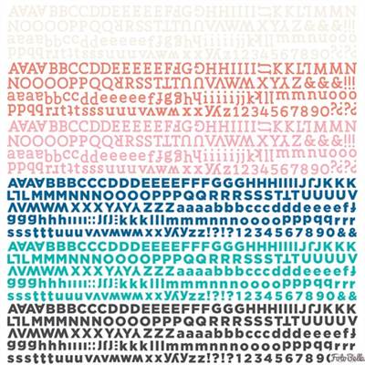 Basic Grey - Spice Market - Alphabet Stickers  (Sold in packs of 6)
