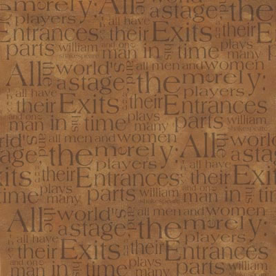 Scenic Route Paper Co - Stage Gold Script  (pack of 10)