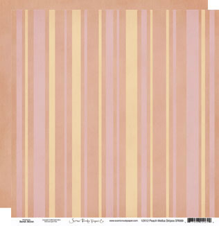 Scenic Route Paper Co - Peach Stripes (double sided)  (pack of 10)
