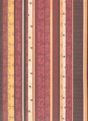 Scenic Route Paper Co - Stripe with Pattern 12x12 paper  (pack of 10)