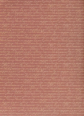 Scenic Route Paper Co - Italian Script Sienna 12x12 paper  (pack of 10)