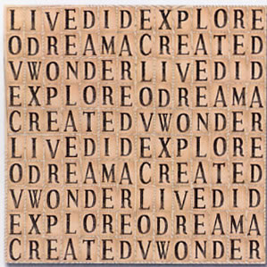 Scenic Route Paper Co - Card Alpha Small 12x12 paper  (pack of 10)