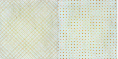 Scenic Route Paper Co - Newport Cerulean Gold Dots 12x12 double sided cardstock  (pack of 10)