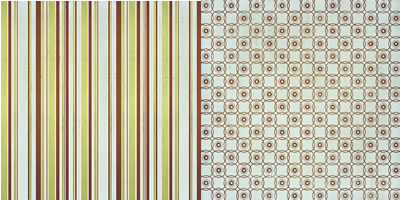 Scenic Route Paper Co - Newport Cerulean Jade Chestnut Stripe 12x12 double sided cardstock (pack of 10)