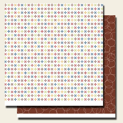 Scenic Route - North Shore Cross Step 12x12 double sided cardstock  (pack of 10)