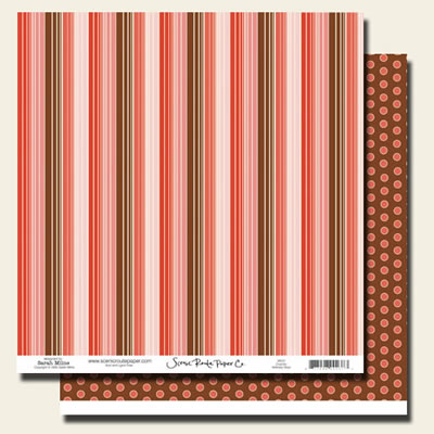 Scenic Route - Charlotte Wellesley Stripe 12x12 double sided cardstock  (pack of 10)
