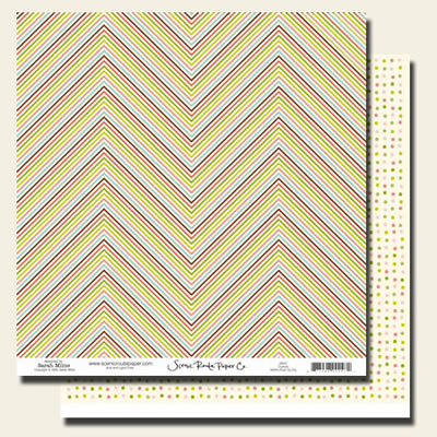 Scenic Route - Charlotte Martha Road Zig Zag 12x12 double sided cardstock  (pack of 10)