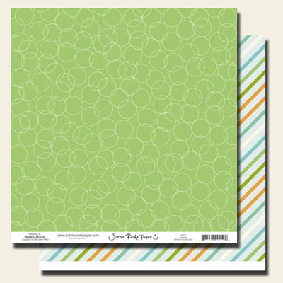 Scenic Route - Charlotte Richmond Circle Clover 12x12 double sided cardstock  (pack of 10)