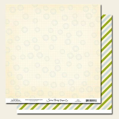 Scenic Route - Hampton Brooke Street Blue 12x12 double sided cardstock  (pack of 10)