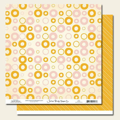 Scenic Route - Hampton Hammond Drive Pink 12x12 double sided cardstock     (pack of 10)