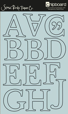 Scenic Route - Powder Blue Capitol Hill Alpha Uppercase  (sold in 3's)