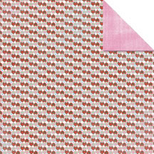 Scrapworks - Love in Bloom - Heart Strings 12x12 d/sided paper  (pack of 10)