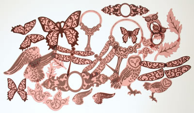 Tattered Angels - Glimmer Glass - Rouge Nature  (sold in 3's)