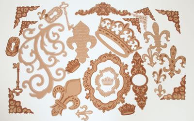 Tattered Angels - Glimmer Glass - Cocoa Regal  (sold in 3's)