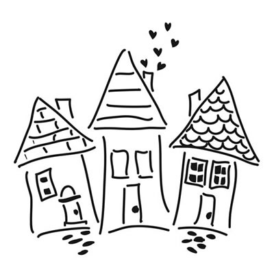 The Crafters Workshop - 12x12 Template - Art House Studio - Karen's Houses  (sold in 3's)