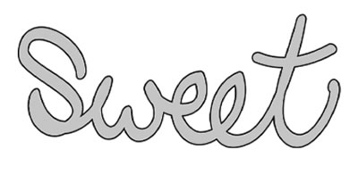 The Crafters Workshop - Metal Die - Sweet  (sold individually)