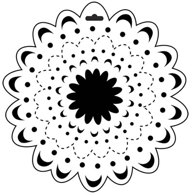The Crafters Workshop - 6x6 Template - Dahlia  (sold in 3's)