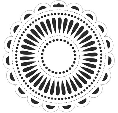The Crafters Workshop - 6x6 Template - Peony  (sold in 3's)