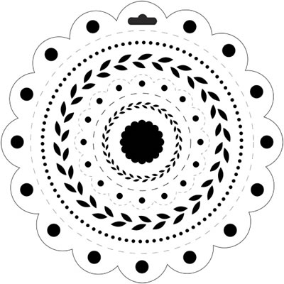 The Crafters Workshop - 6x6 Template - Cosmo  (sold in 3's)