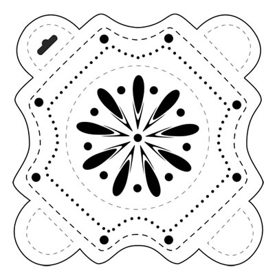 The Crafters Workshop - 12x12 Template - Poppy  (sold in 3's)