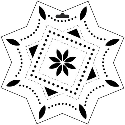 The Crafters Workshop - 12x12 Template - Lotus  (sold in 3's)