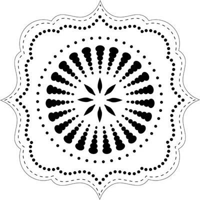 The Crafters Workshop - 6x6 Template - Trendy Bracket  (sold in 3's)
