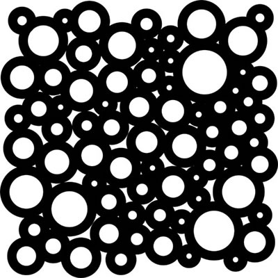 The Crafters Workshop - 6x6 Template - Cosmic Bubbles  (sold in 3's)