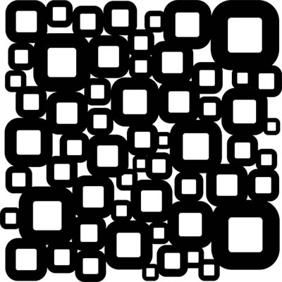 The Crafters Workshop - 6x6 Template - Retro Squares  (sold in 3's)