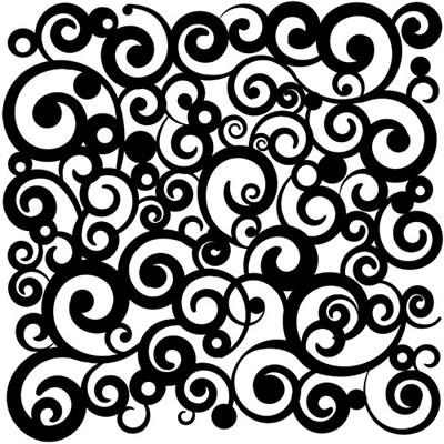 The Crafters Workshop - 6x6 Template - Cosmic Swirl  (sold in 3's)
