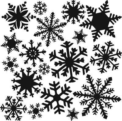The Crafters Workshop - 12x12 Template - Flurries  (sold in 3's)