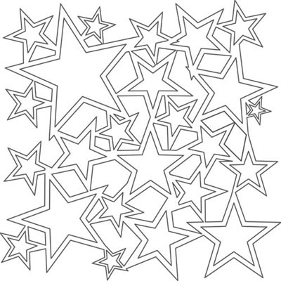 The Crafters Workshop - 12x12 Template - Star Shower  (sold in 3's)