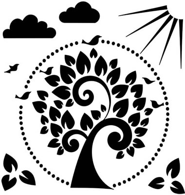 The Crafters Workshop - 12x12 Template - Tree of Life  (sold in 3's)