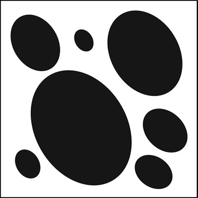 The Crafters Workshop - 12x12 Template Basic Ovals  (sold in 3's)