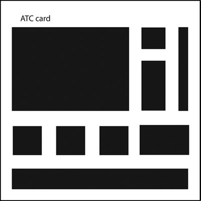 The Crafters Workshop - 6x6 Template Basic Rectangles  (sold in 3's)