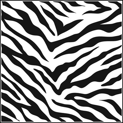The Crafters Workshop - 6x6 Template Zebra Print  (sold in 3's)