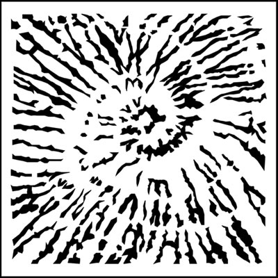 The Crafters Workshop - 12x12 Template Tie Dyed  (sold in 3's)