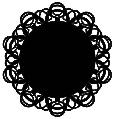 The Crafters Workshop - Balzer Bits 4x4 Stencils - Doily Bits  (sold in 3's)