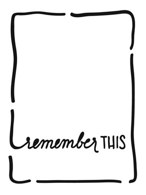 The Crafters Workshop - Life Bits 3x4 Stencils - Remember This  (sold in 3's)