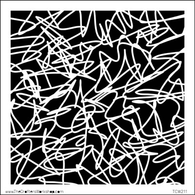 The Crafters Workshop - 6x6 Template - Webbing  (sold in 3's)