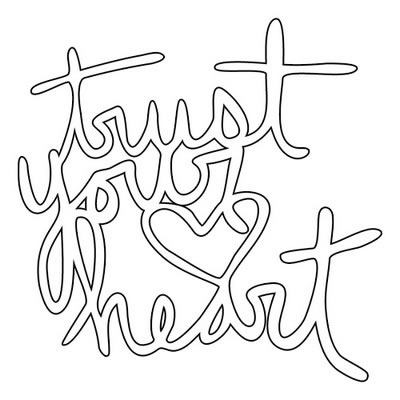 The Crafter's Workshop - 12x12 Template - Trust Your Heart  (sold in 3's)