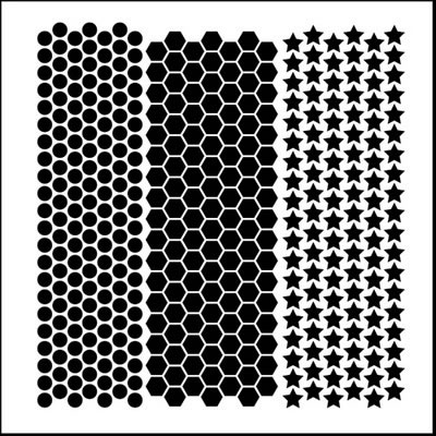 The Crafter's Workshop - 12x12 Template - Punchinella  (sold in 3's)