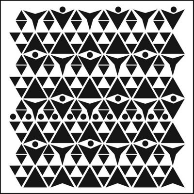 The Crafter's Workshop - 6x6 Template Triangle Plaid  (sold in 3's)