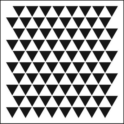 The Crafter's Workshop -6x6 Template Triangle Mosaic  (sold in 3's)