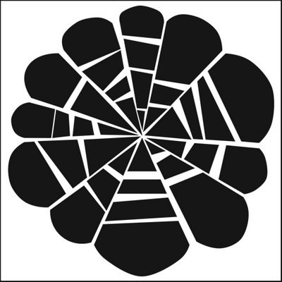 The Crafter's Workshop -12x12 Template Fragmented Flower  (sold in 3's)
