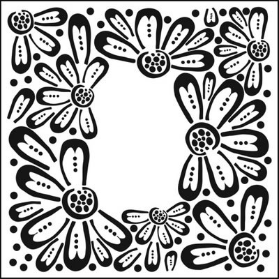 The Crafter's Workshop -12x12 Template Flower Frame  (sold in 3's)