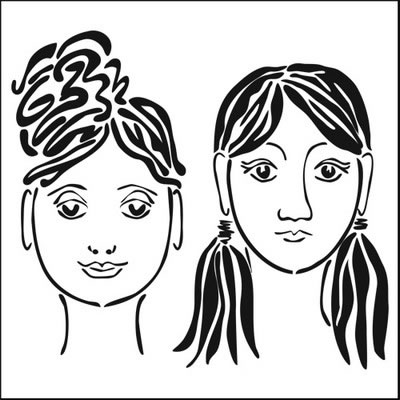The Crafter's Workshop - 6x6 Template Edith & Maude  (sold in 3's)