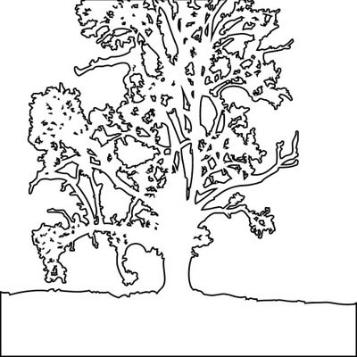 The Crafter's Workshop - 6x6 Template Treescape  (sold in 3's)