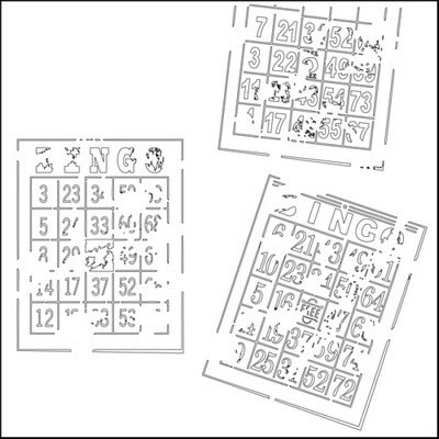 The Crafter's Workshop -12x12 Template Bingo  (sold in 3's)